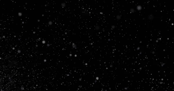 Textura Abstracta Escamas Polvo Nieve Cayendo Sobre Fondo Oscuro — Foto de Stock