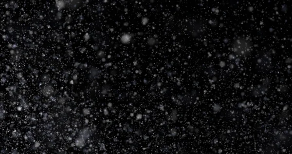 Abstract Texture Dust Flake Snow Falling Dark Background — Stock Photo, Image