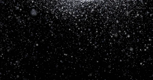 Texture Astratta Fiocco Polvere Neve Che Cade Uno Sfondo Scuro — Foto Stock