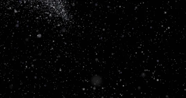 Αφηρημένη Υφή Νιφάδα Σκόνης Χιόνι Που Πέφτει Σκούρο Φόντο — Φωτογραφία Αρχείου