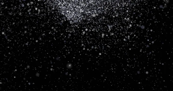Abstract Texture Dust Flake Snow Falling Dark Background — Stock Photo, Image