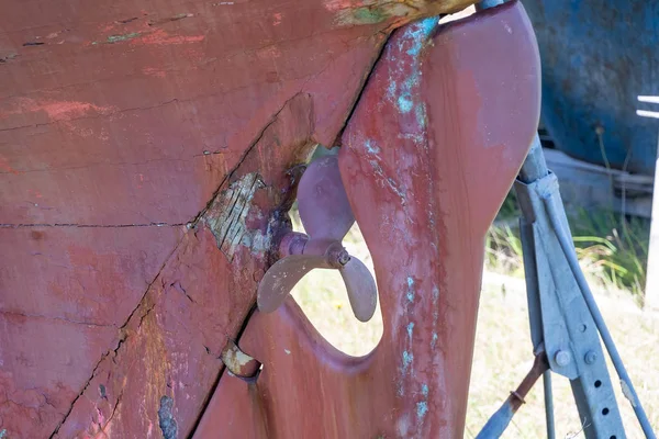 Vue d'une vieille hélice de bateau — Photo