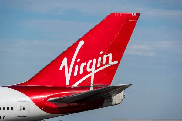 Virgin Atlantic Boeing 747 ogon barw — Zdjęcie stockowe