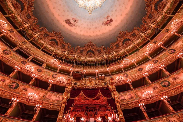 Venice Italy April 2018 Interiors Architectural Details Teatro Fenice Venice — Stock Photo, Image