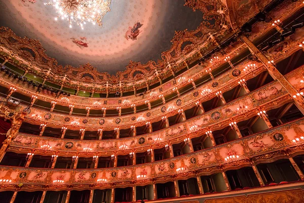 Venice Italy April 2018 Interiors Architectural Details Teatro Fenice Venice — Stock Photo, Image