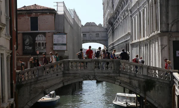 Venise Italie Avril 2018 Gondole Sur Grand Canal Avril 2018 — Photo