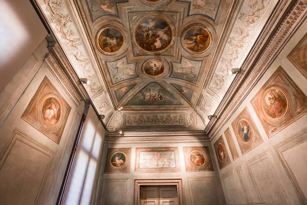 Benátky Itálie Dubna 2018 Výzdoba Interiérů Stropy Freskami Biblioteca Marciana — Stock fotografie