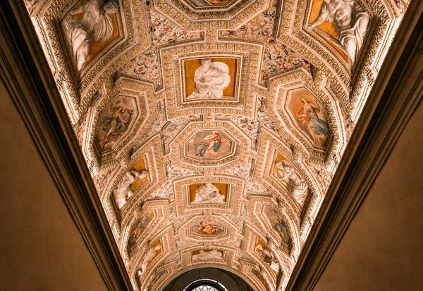 ヴェネツィア イタリア 2018 インテリア装飾 図書館マルチャーナ 2018 ヴェネツィア イタリアのフレスコ画 — ストック写真