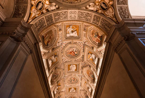 Venice Itália Abril 2018 Decoração Interiores Tetos Afrescos Biblioteca Marciana — Fotografia de Stock