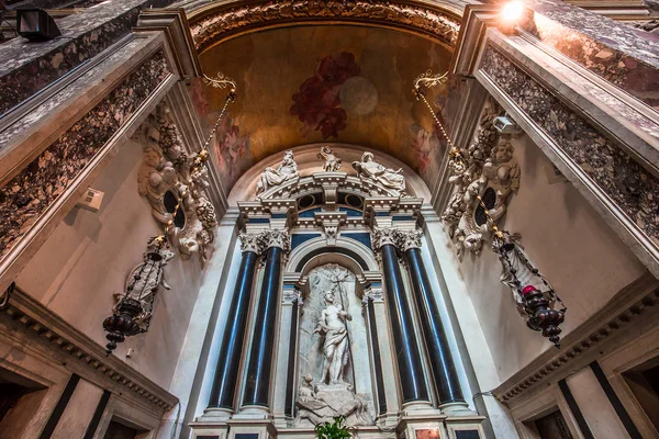 Venise Italie Avril 2018 Intérieurs Détails Architecturaux Église Santa Maria — Photo