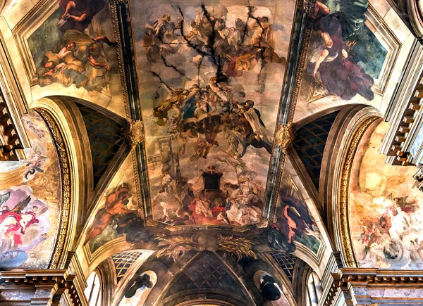 Benátky Itálie Dubna 2018 Interiéry Architektonické Detaily Kostela Santa Maria — Stock fotografie