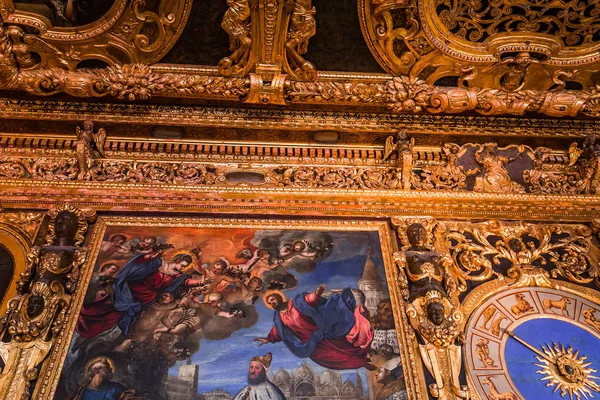 Venice Itália Abril 2018 Interiores Detalhes Arquitetônicos Palácio Doge Abril — Fotografia de Stock