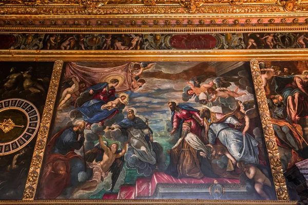 Venezia Italia Aprile 2018 Interni Dettagli Architettonici Del Palazzo Ducale — Foto Stock