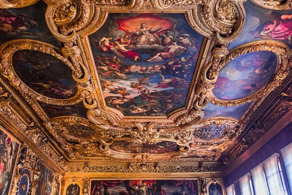 Venice Itália Abril 2018 Interiores Detalhes Arquitetônicos Palácio Doge Abril — Fotografia de Stock