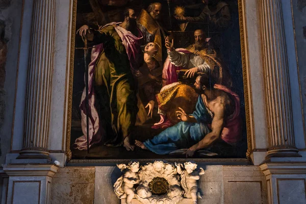 Venezia Italia Aprile 2018 Interni Dettagli Della Basilica Santa Maria — Foto Stock