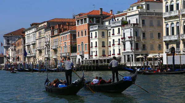 Venise Italie Avril 2018 Gondole Sur Grand Canal Avril 2018 — Photo