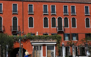 Venedik, İtalya, 22 Nisan 2018: mimari detais Saray Venedik, İtalya grand canal, 22 Nisan 2018, Tarih