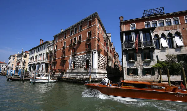 Venedig Italien April 2018 Architektonische Detais Von Palästen Großen Kanal — Stockfoto