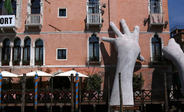 Venedik, İtalya, 22 Nisan 2018: mimari detais Saray Venedik, İtalya grand canal, 22 Nisan 2018, Tarih