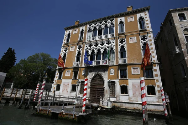 Venise Italie Avril 2018 Détais Architecturaux Des Palais Sur Grand — Photo