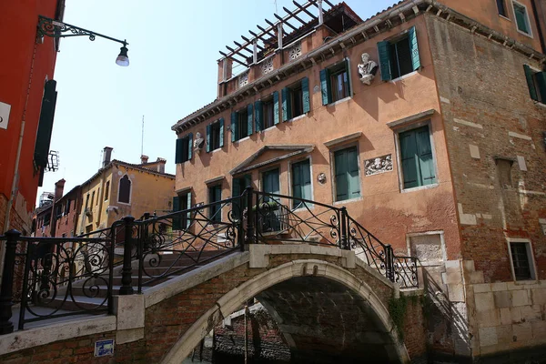 Venedig Italien April 2018 Architektonische Detais Von Palästen Großen Kanal — Stockfoto