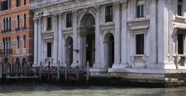 Venedig Italien April 2018 Architektonische Detais Von Palästen Großen Kanal — Stockfoto