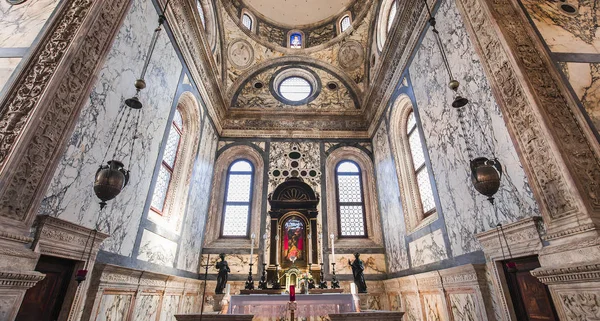 Venecia Italia Abril 2018 Interiores Detalles Arquitectónicos Iglesia Santa Maria — Foto de Stock