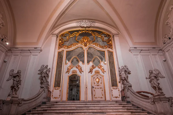 Catania Sicily Italy June 2018 Interiors Frescoes San Benedetto Church — Stock Photo, Image