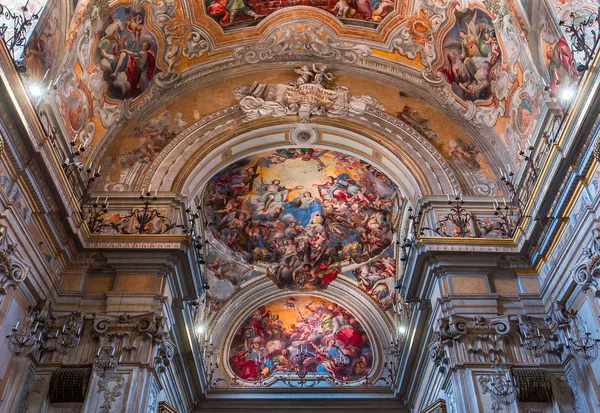 Catania Sizilien Italien Juni 2018 Interieurs Und Fresken Der San — Stockfoto