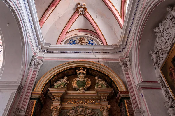 Modica Sicílie Itálie Června 2018 Interiéry Detaily Fresek Kostela San — Stock fotografie