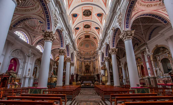 Modica Sicily Itália Junho 2018 Detalhes Interiores Afrescos Igreja San — Fotografia de Stock