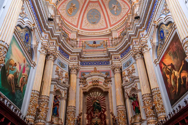 Modica Sicilia Italia Junio 2018 Detalles Interiores Frescos Iglesia San —  Fotos de Stock