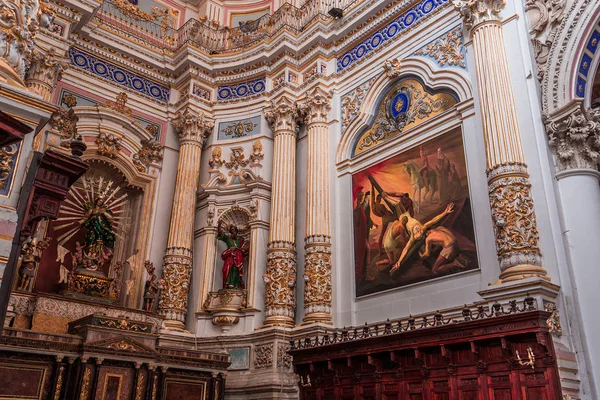 Modica Sicilya Talya Haziran 2018 Ayrıntılar Fresk San Pietro Kilisesi — Stok fotoğraf