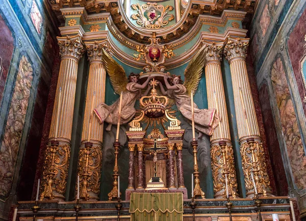 Modica Sicilia Italia Junio 2018 Detalles Interiores Frescos Iglesia San —  Fotos de Stock