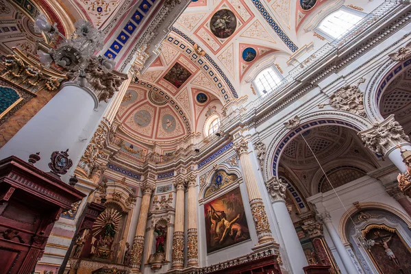 Modica Sicilia Italia Junio 2018 Detalles Interiores Frescos Iglesia San — Foto de Stock