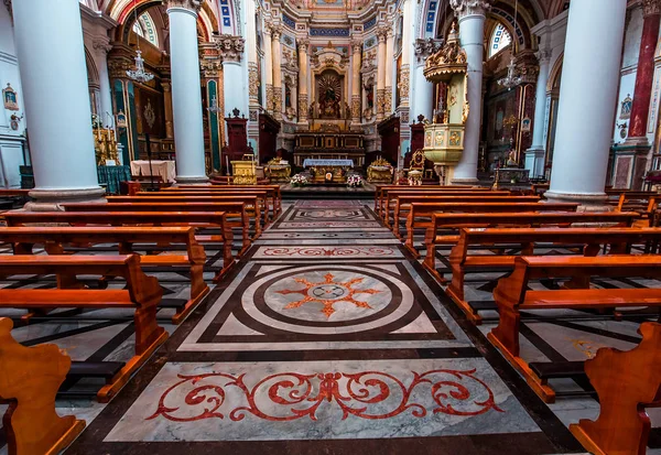 Modica Sicílie Itálie Června 2018 Interiéry Detaily Fresek Kostela San — Stock fotografie