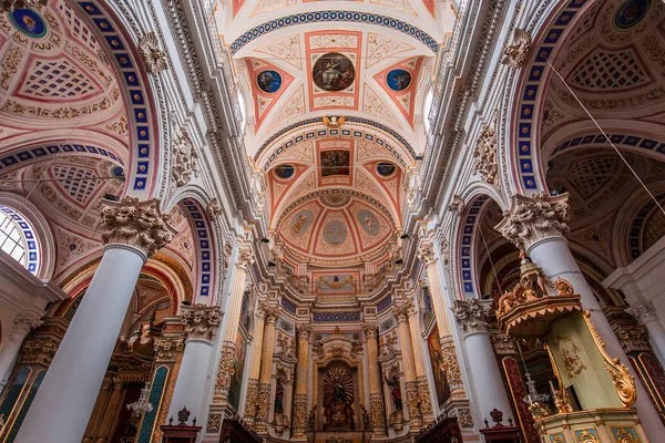 Modica Sicily Italie Juin 2018 Détails Intérieurs Fresques Église San — Photo