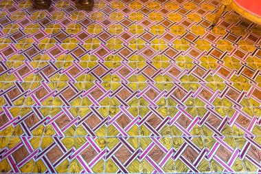 Noto, Sicilya, İtalya, 16 Haziran 2018: kaldırım ayrıntıları Nicolaci Sarayı, 16 Haziran 2018, Noto, Sicilya, İtalya