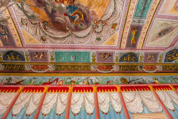 Noto Sicílie Itálie Června 2018 Interiéry Architektonické Detaily Nicolaci Paláce — Stock fotografie