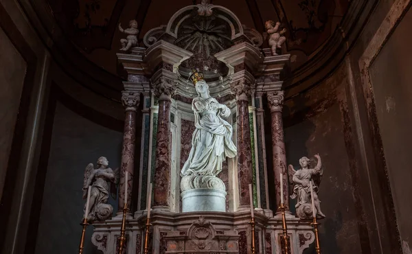 Catania Sicily Italy June 2018 Interiors Frescoes Basilica Della Collegiata — Stock Photo, Image