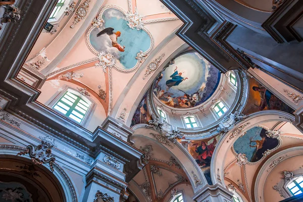 Catania Szicília Olaszország 2018 Június Belső Terek Freskók Basilica Della — Stock Fotó