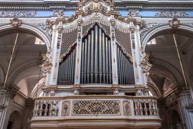 Modica, Sicilya, İtalya, 19 Haziran 2018: iç Ayrıntılar ve freskleri san Giorgio Kilisesi, 19 Haziran 2018 Duomo, Modica, Sicilya, İtalya