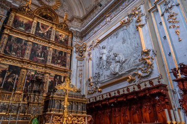 Modica, Sicilya, İtalya, 19 Haziran 2018: iç Ayrıntılar ve freskleri san Giorgio Kilisesi, 19 Haziran 2018 Duomo, Modica, Sicilya, İtalya