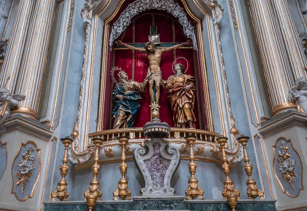 Modica Sicilia Italia Junio 2018 Detalles Interiores Frescos Duomo Iglesia — Foto de Stock