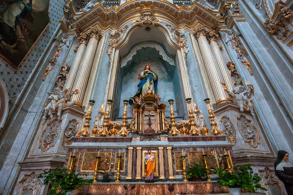 Modica, Sicilya, İtalya, 19 Haziran 2018: iç Ayrıntılar ve freskleri san Giorgio Kilisesi, 19 Haziran 2018 Duomo, Modica, Sicilya, İtalya