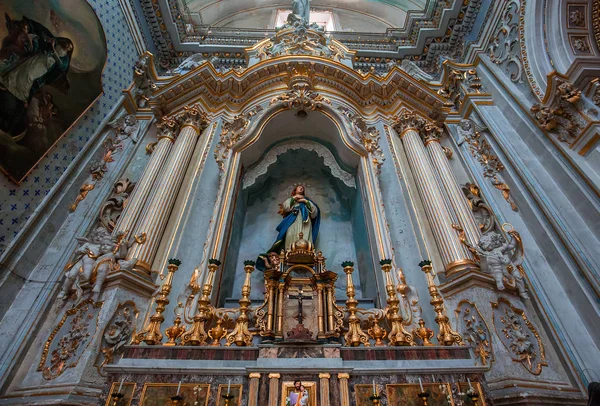 Modica Sicilia Italia Junio 2018 Detalles Interiores Frescos Duomo Iglesia — Foto de Stock