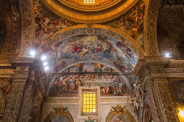 Acireale Sicily Italy June 2018 Interiors Details Frescoes Cathedral June — Stock Photo, Image
