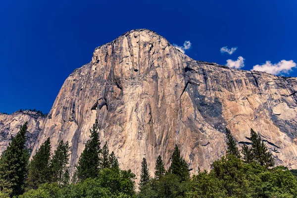 Parete Arrampicata Fama Mondiale Capitan Parco Nazionale Dello Yosemite California — Foto Stock