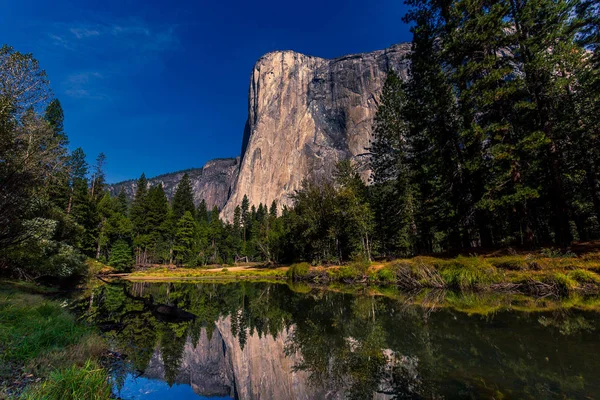 World Famous Rock Climbing Wall Capitan Yosemite National Park California — Stock Photo, Image