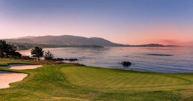 Pebble Beach golf sahası, Monterey, California, ABD